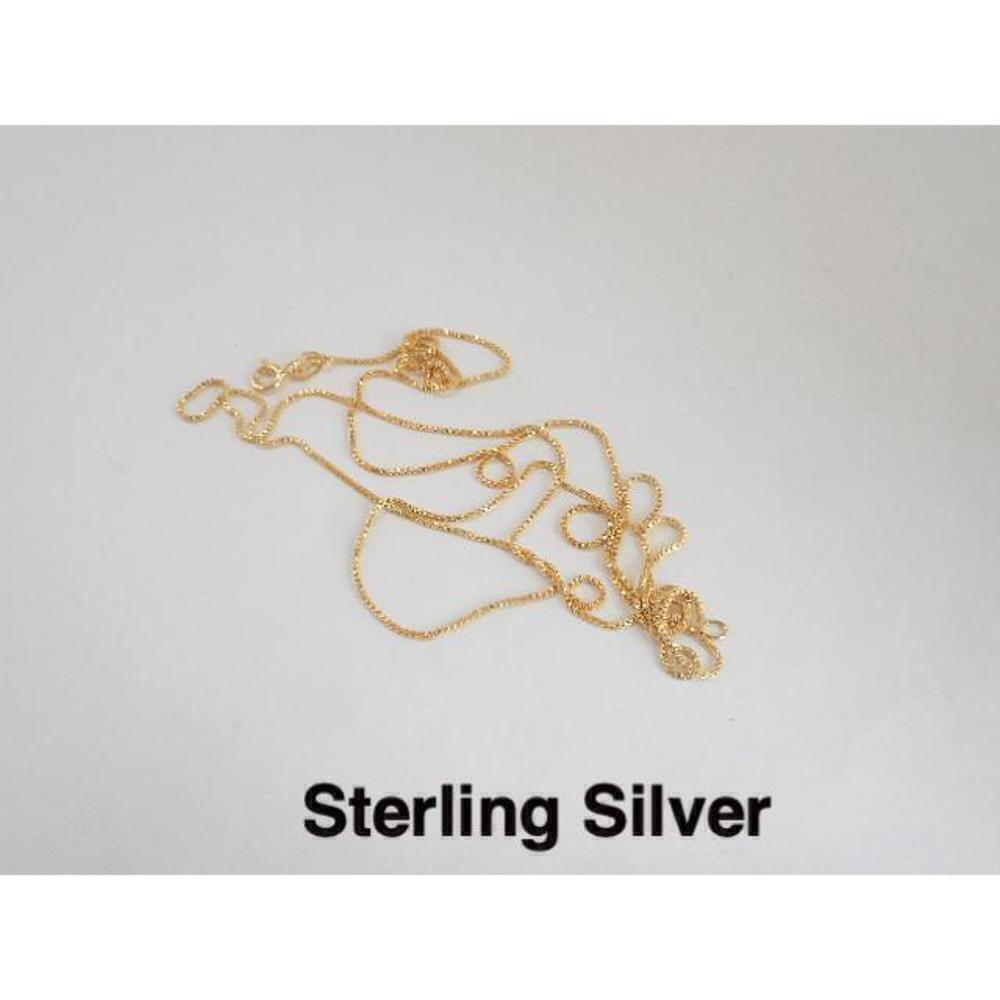 Gold Plated SS 18" Square Rope Necklace